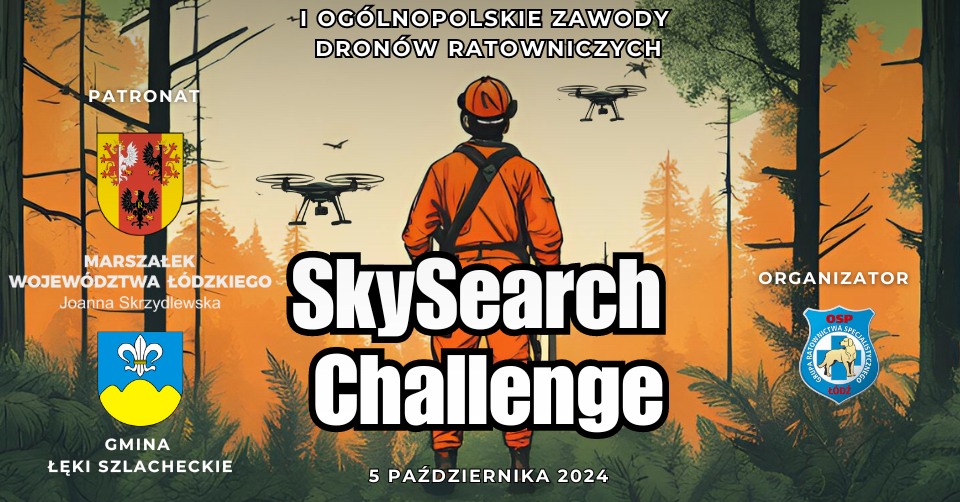 DRAGON WINCH Partnerem I Ogólnopolskich Zawodów Dronów Ratowniczych “SkySearch Challenge”!