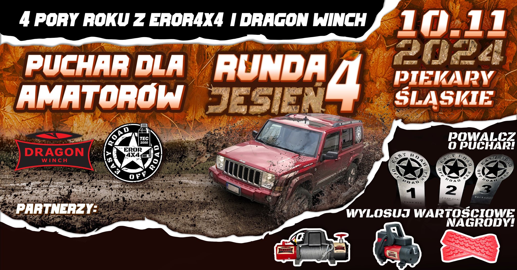 CZTERY PORY ROKU Z EROR4X4 I DRAGON WINCH - RUNDA 4 już 10.11.24! 